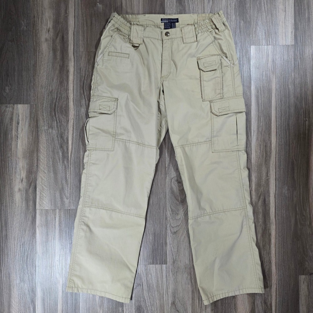 5.11 Tactical Series Khaki Ripstop Cargo Pants Mens 10 64360‎ Tactical Trousers